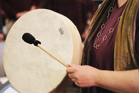 Holly drumming